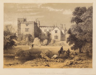 Sizergh Hall, Westmoreland (akvatinta) od Frederick William Hulme