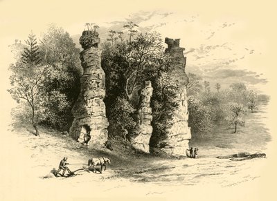 "Přírodní věže", 1872. od Frederick William Quartley