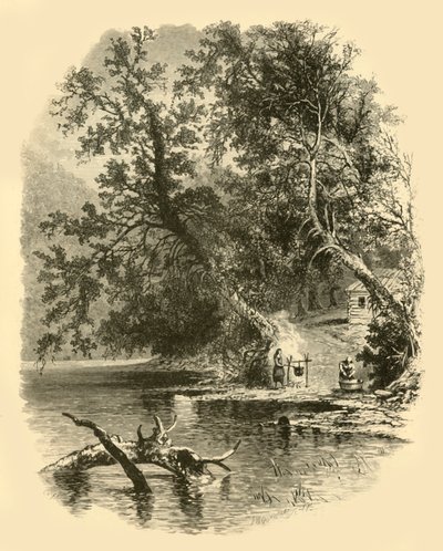 „Severní větev Susquehanna, v Hunlocks“, 1874. od Frederick William Quartley
