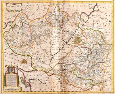 Aragonie, Španělsko od Frederick de Wit