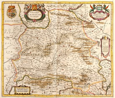 Kastilie, Španělsko od Frederick de Wit