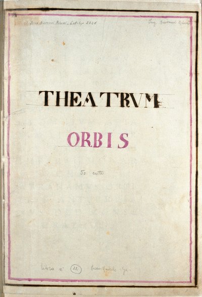 Titulní strana The Atlas Theatre Orbis (lept). od Frederick de Wit