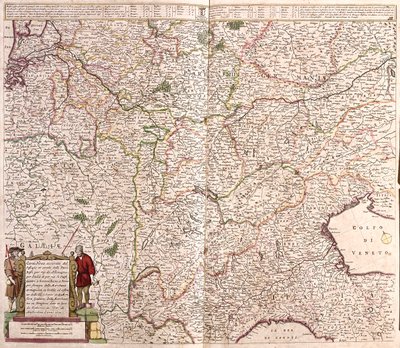 Východní Francie, Belgie, Švýcarsko, západní Německo, severní Itálie od Frederick de Wit