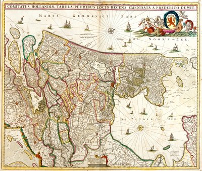 Gelderland, Utrecht, Severní Holandsko, Jižní Holandsko, Nizozemsko od Frederick de Wit