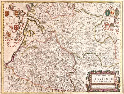 Guyenne, Gaskoňsko, Francie od Frederick de Wit