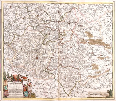 Dolní Sasko, Sasko-Anhaltsko, Sasko, Durynsko, Německo od Frederick de Wit