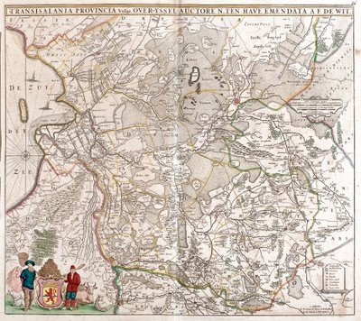 Mapa provincie Transylvánie (Rumunsko) (lept od Frederick de Wit