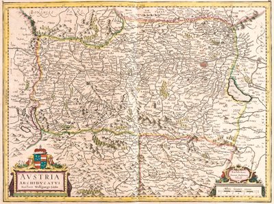 Mapa rakouského arcivévody (lept od Frederick de Wit