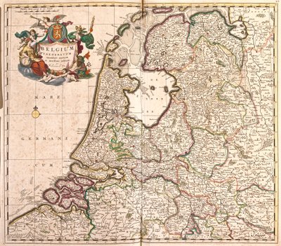 Mapa Belgické federace (Belgie) (lept od Frederick de Wit