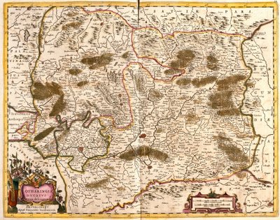 Mapa vévody z Lorraine (Francie) (lept od Frederick de Wit