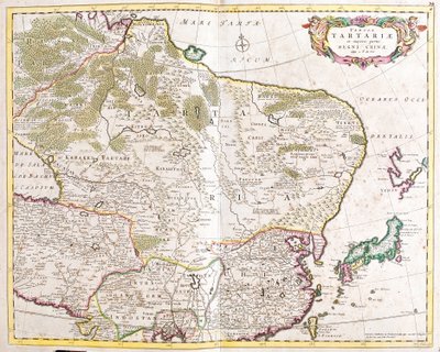 Mapa regionu Tartare (Rusko a Čína) (lept od Frederick de Wit