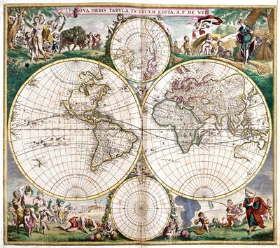 Planisphere World (lept od Frederick de Wit