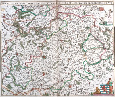 Valonsko, Champagne-Ardenne, Lotrinsko, Belgie, Francie, Lucembursko od Frederick de Wit