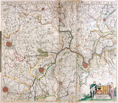 Zeeland, Vlámsko, Bruselský region, Nizozemsko, Belgie od Frederick de Wit