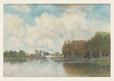 Nizozemský kanál od Fredericus Jacobus van Rossum du Chattel (signed by artist)