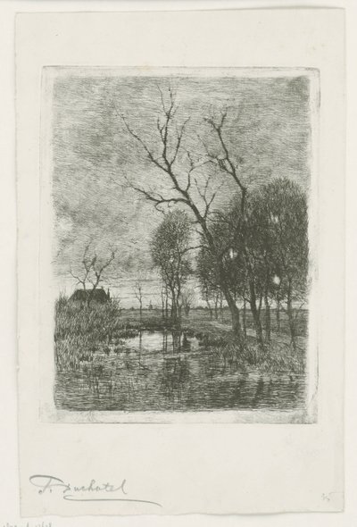 Soumrak od Fredericus Jacobus van Rossum du Chattel (signed by artist)