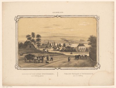 Pohled na Oosterbeek Pohled na vesnici Oosterbeek ze Stolové hory (název na objektu) Gelderland (název série na objektu) od Frederik Lodewijk Huygens