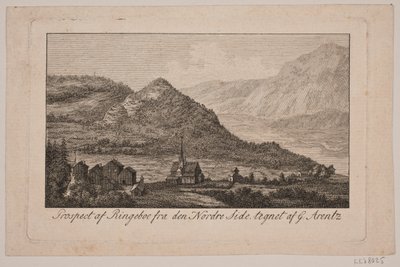 Dánština:  Prospekt na Ringeboe od Frederik Ludvig  Bradt