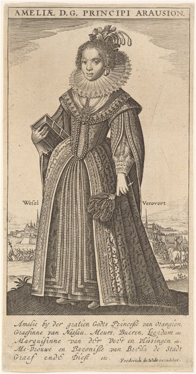 Amalia, manželka Fredericka Henryho, prince Oranžského od Frederik de Wit