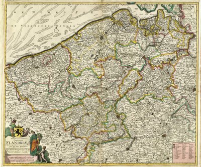 Novissima et Accuratissima Comiatus Flandriæ od Frederik de Wit
