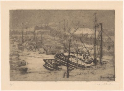 Haventje (původní název objektu) od Frederika Henriëtte Broeksmit (signed by artist)