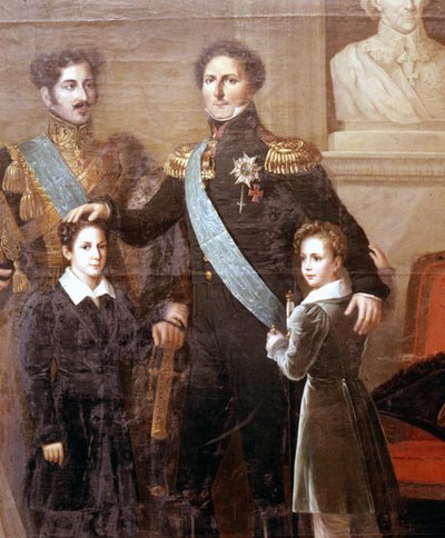 Bernadottova dynastie Švédska. Detail od Fredric Westin