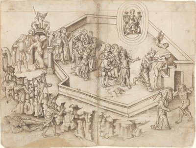 Alegorie života učence v bohaté domácnosti [fol. 3 verso / 4 recto] od French 16th Century