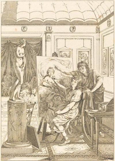 Anacreon Mimic: Portrét duhovky od French 18th Century