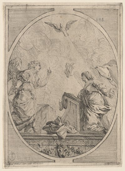 Zvěstování od French 18th Century after Pierre Hubert Subleyras
