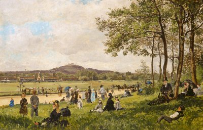 Závodní dráha v Longchamps od French 19th Century