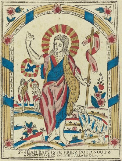 Svatý Jan Křtitel oroduj za nás od French 19th Century