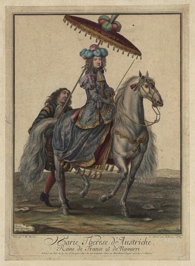 Marie Terezie Španělská 1638-1683, královna choť Francie a Navarry, 1682 od French Master
