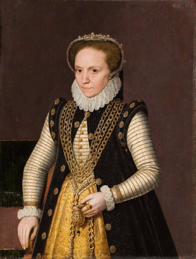 Portrét neznámé francouzské šlechtičny, 1560 od French Master