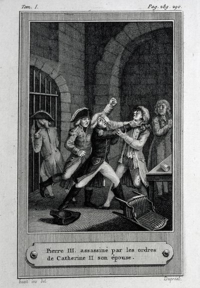 Atentát na ruského císaře Petra III. Fjodoroviče 17. července 1762 od French Master