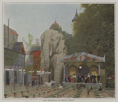 Zkouška v Moulin Rouge v Paříži (barevné foto) od French Photographer