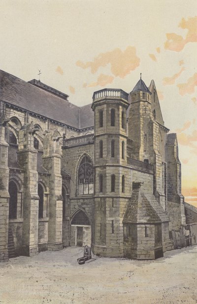 Aigueperse, Eglise, Facade S od French Photographer