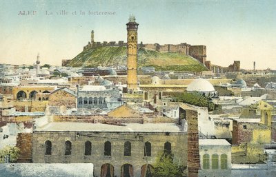 Aleppo, Sýrie, město a pevnost od French Photographer
