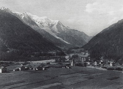 Argentieres a Mont Blanc (čb fotografie) od French Photographer