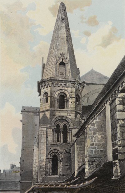 Auxerre, kostel Saint-Eusebe, pohled SZ (před restaurováním) od French Photographer