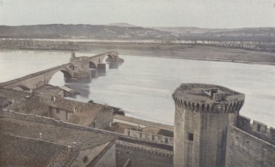 Avignon, opevnění a Pont Saint Benezet od French Photographer