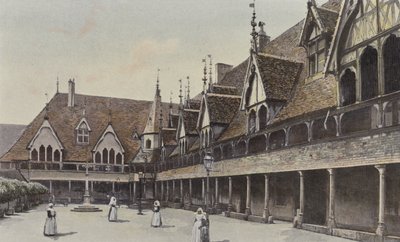 Beaune, První vnitřní nádvoří nemocnice od French Photographer