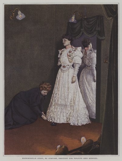 Berthe Cerny , francouzská herečka (barevné foto) od French Photographer