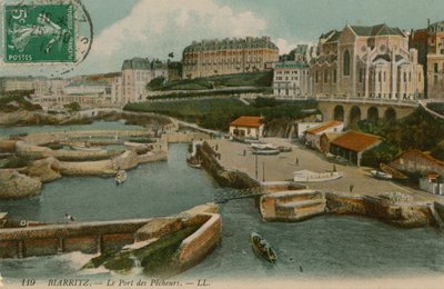Biarritz, přístav rybářů. Pohlednice odeslána 25. října 1913. od French Photographer