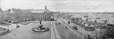 Bordeaux – Burza cenných papírů a přístav (č/b foto) od French Photographer