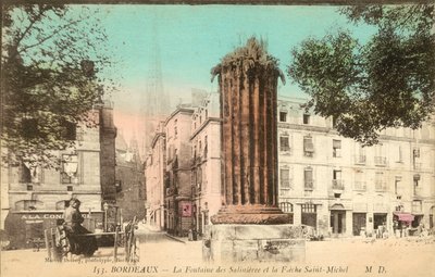 Bordeaux, La Fontaine Des Salinières, La Fieche Saint-Michel od French Photographer