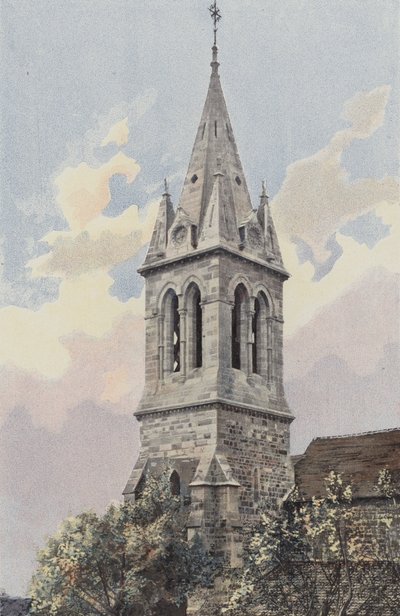 Bourbonne-les-Bains, kostel, zvonice a věž od French Photographer