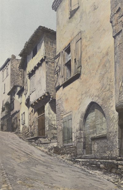 Bruniquel, hlavní ulice od French Photographer