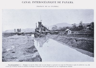 Panamský mezioceánský průplav, Culebra Works (černobílá fotografie) od French Photographer