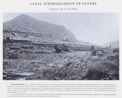 Panamský mezioceánský průplav, Culebra Works (černobílá fotografie) od French Photographer