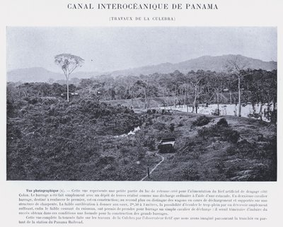 Panamský mezioceánský průplav, Culebra Works (černobílá fotografie) od French Photographer